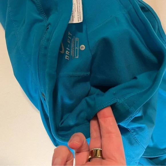 Nike Dri-Fit Skort Blue Sports Skirt with Drawstring - Picture 10 of 14